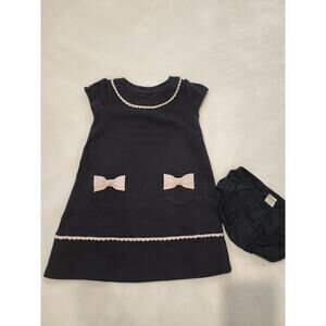 Gymboree Girls Black/Pink Jersey Dress Sz 3T